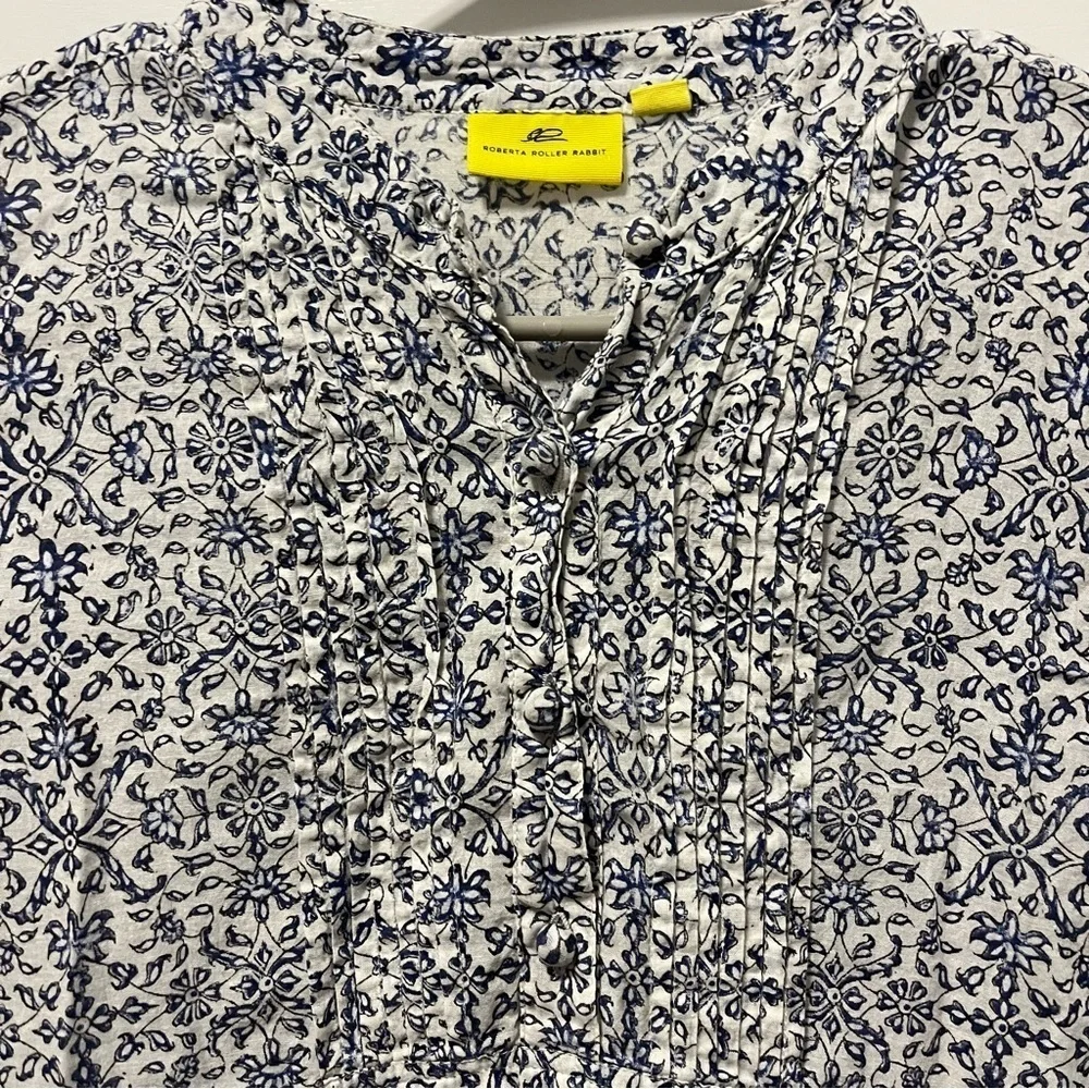 Roller Rabbit White & Blue Floral Dress